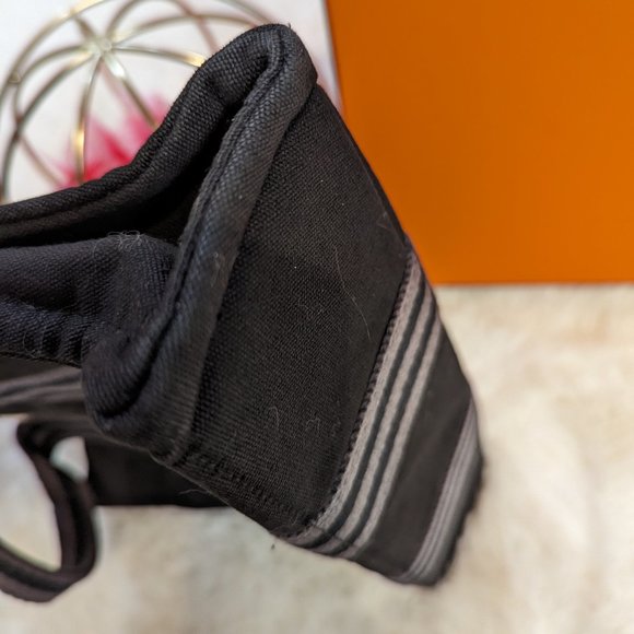 Hermès Herline Fourre Tout PM Gray/Black Tote Bag Small w COA and Hermes box - Picture 4 of 10